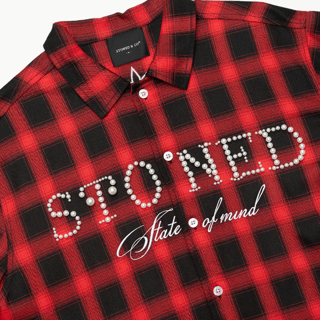 STONED&CO 26 : PEARL FLANNEL RED