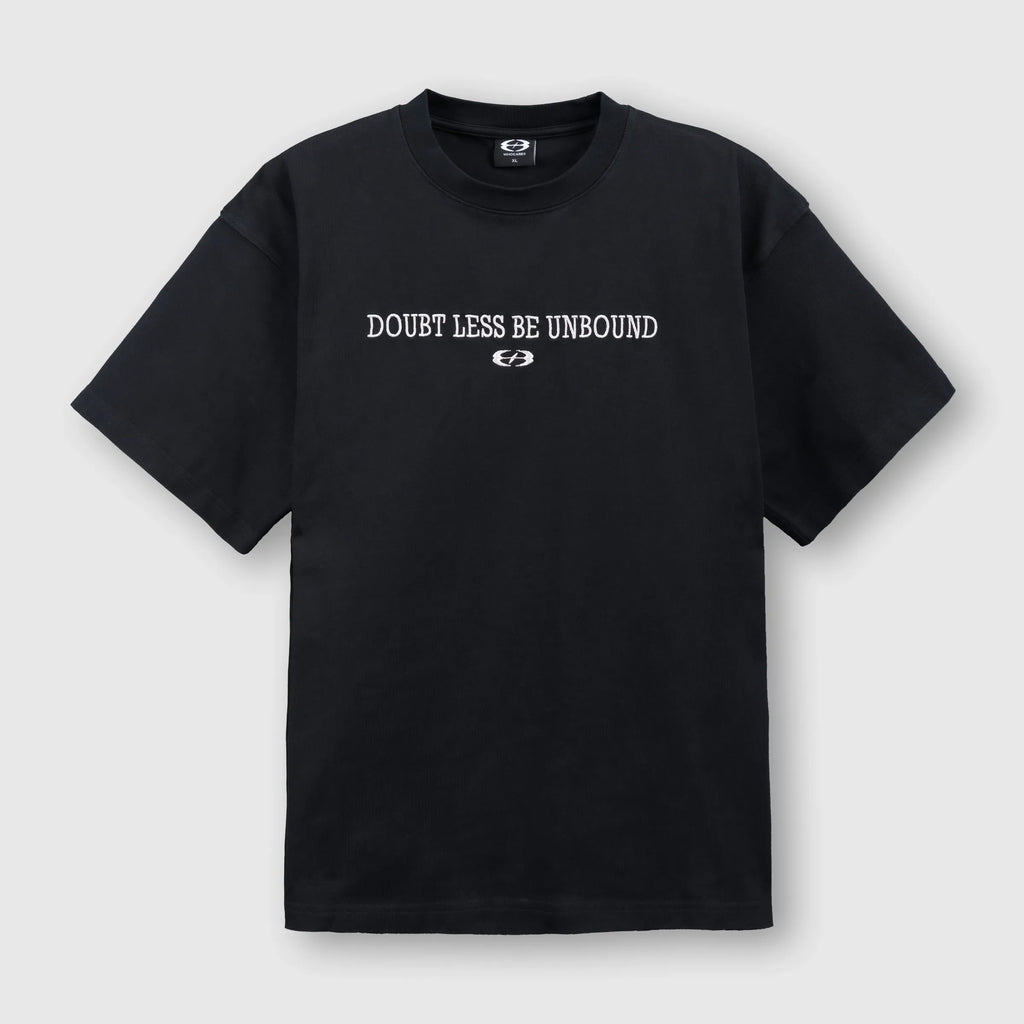 WHOCARES NO DOUBT WASH TEE BLACK