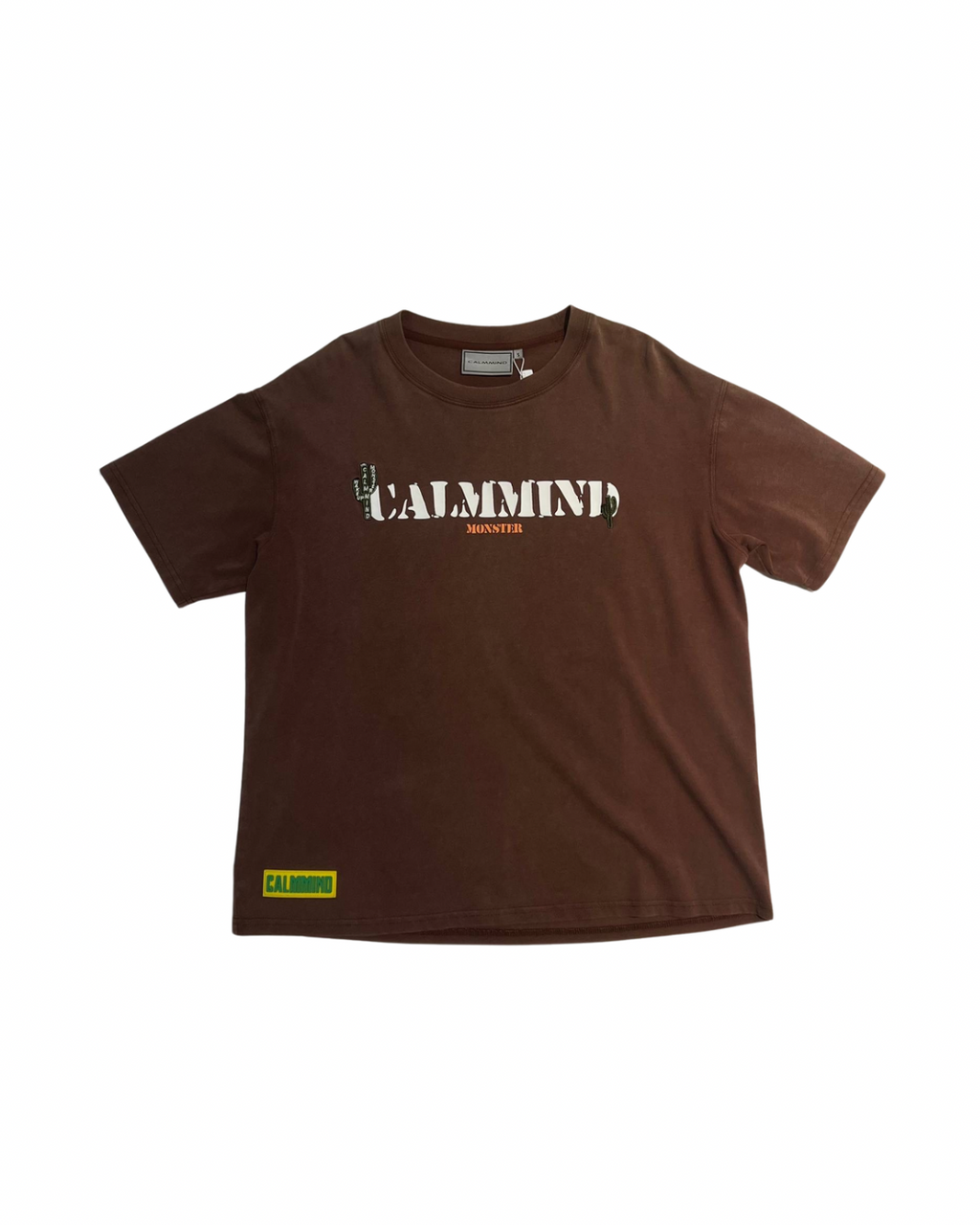 Calmmind Foam Cactus Monster T-Shirt in brown