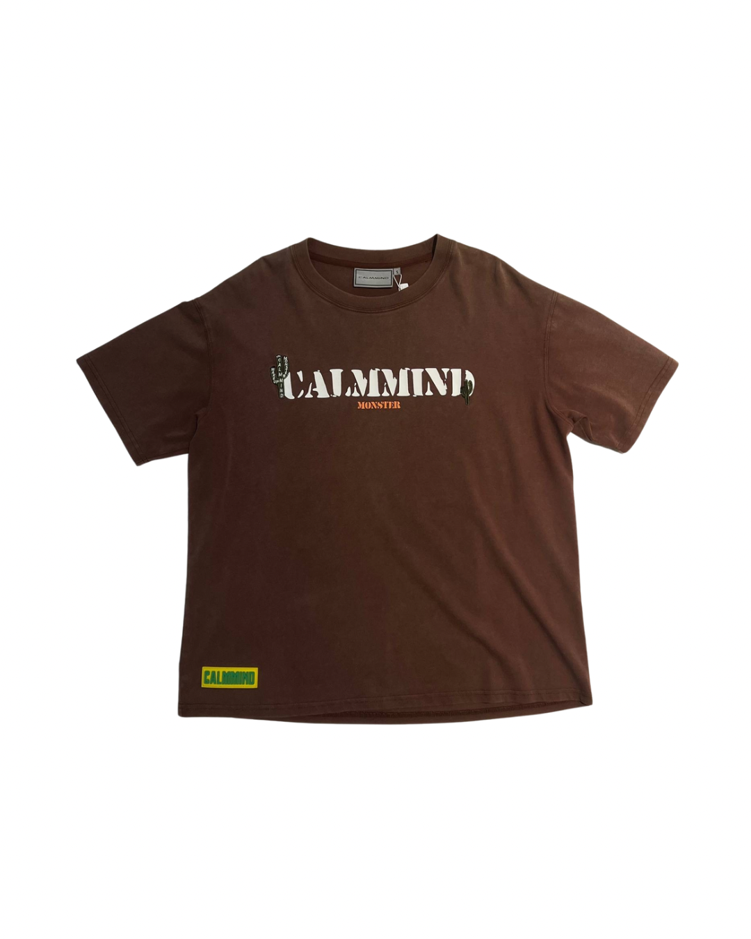 Calmmind Foam Cactus Monster T-Shirt in brown