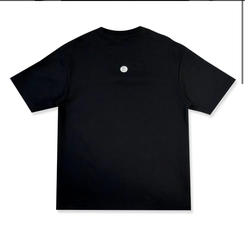 ESSENTIAL EMBROIDERY HUBCO TEE BLACK