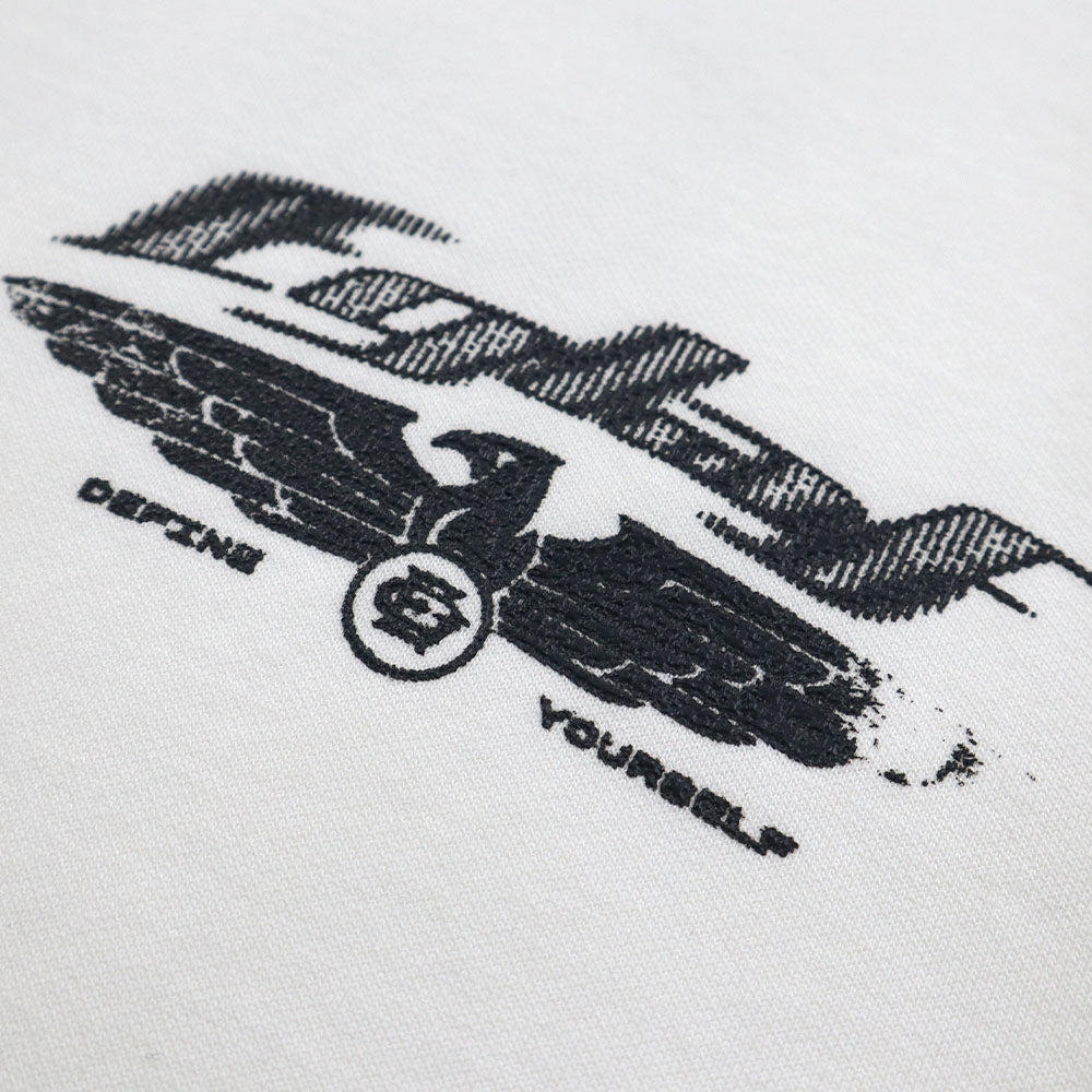 EGLAF R/W Wings Boxy Tee (White)