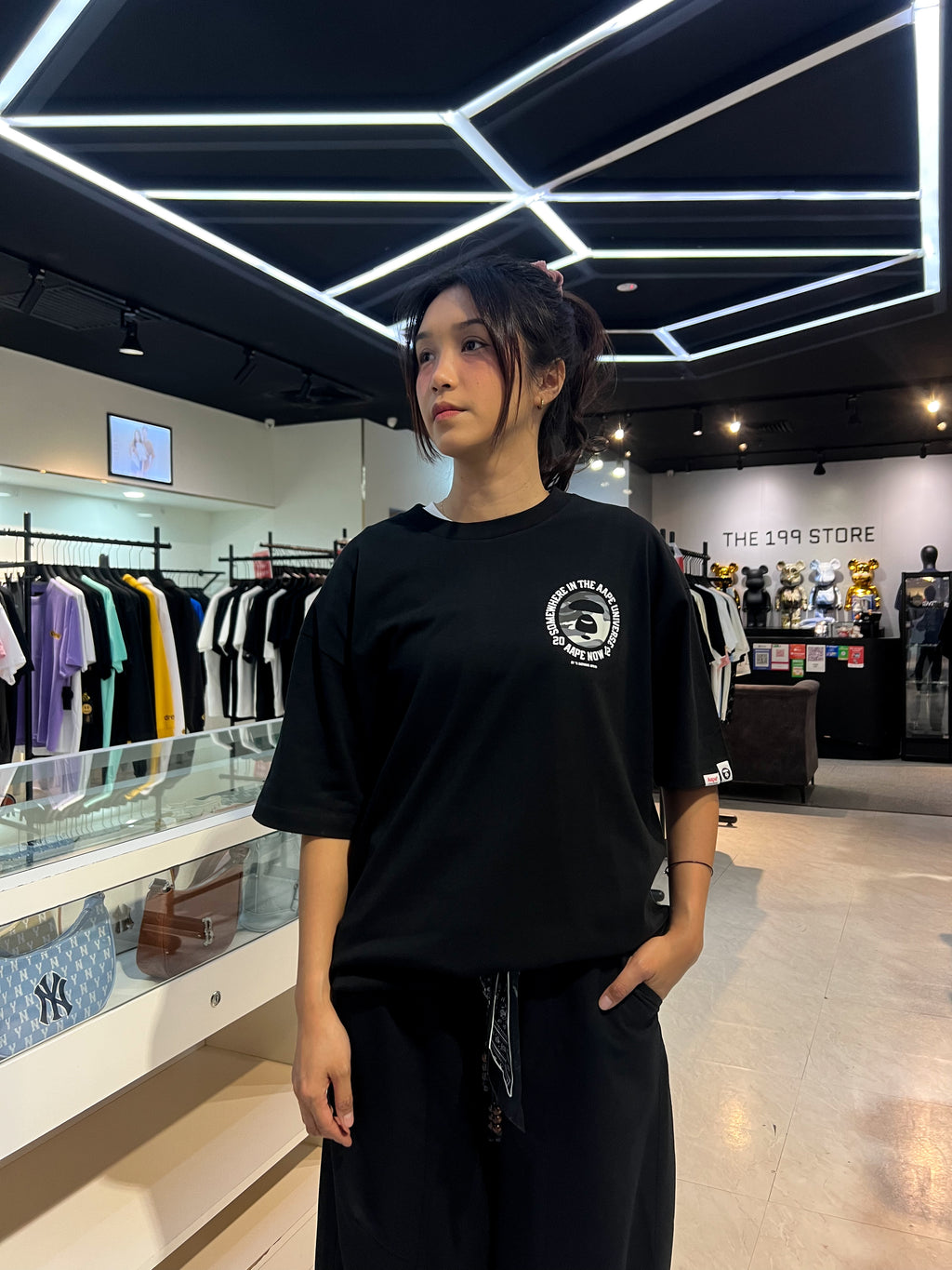BAPE AAPE UNVS TEE BLACK