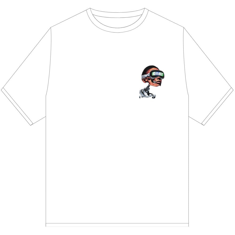 GOAT CYBER BONES TEE SHIRT WHITE