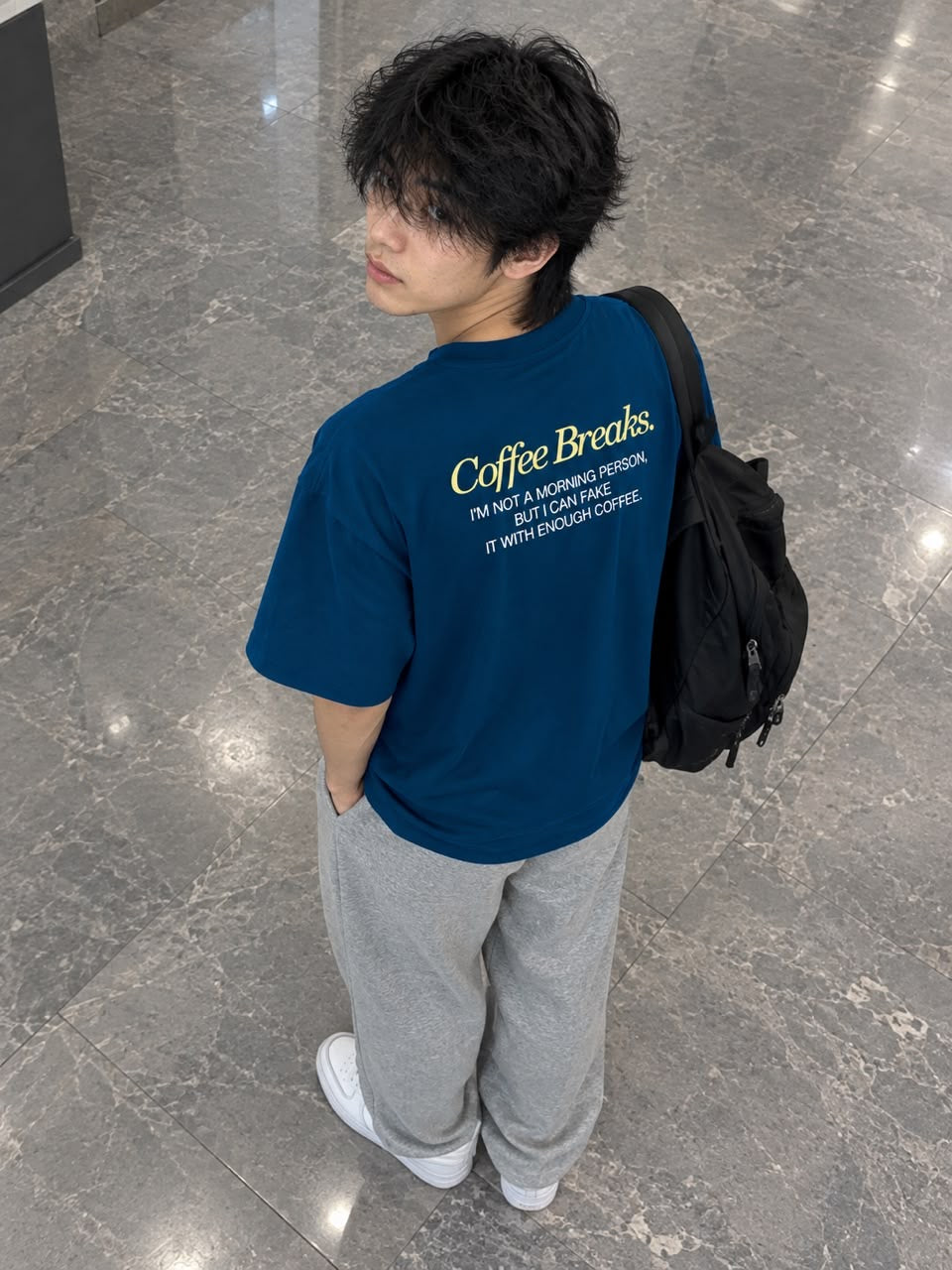 BELLKENIDEA COFFEEBREAKS TEE BLUE