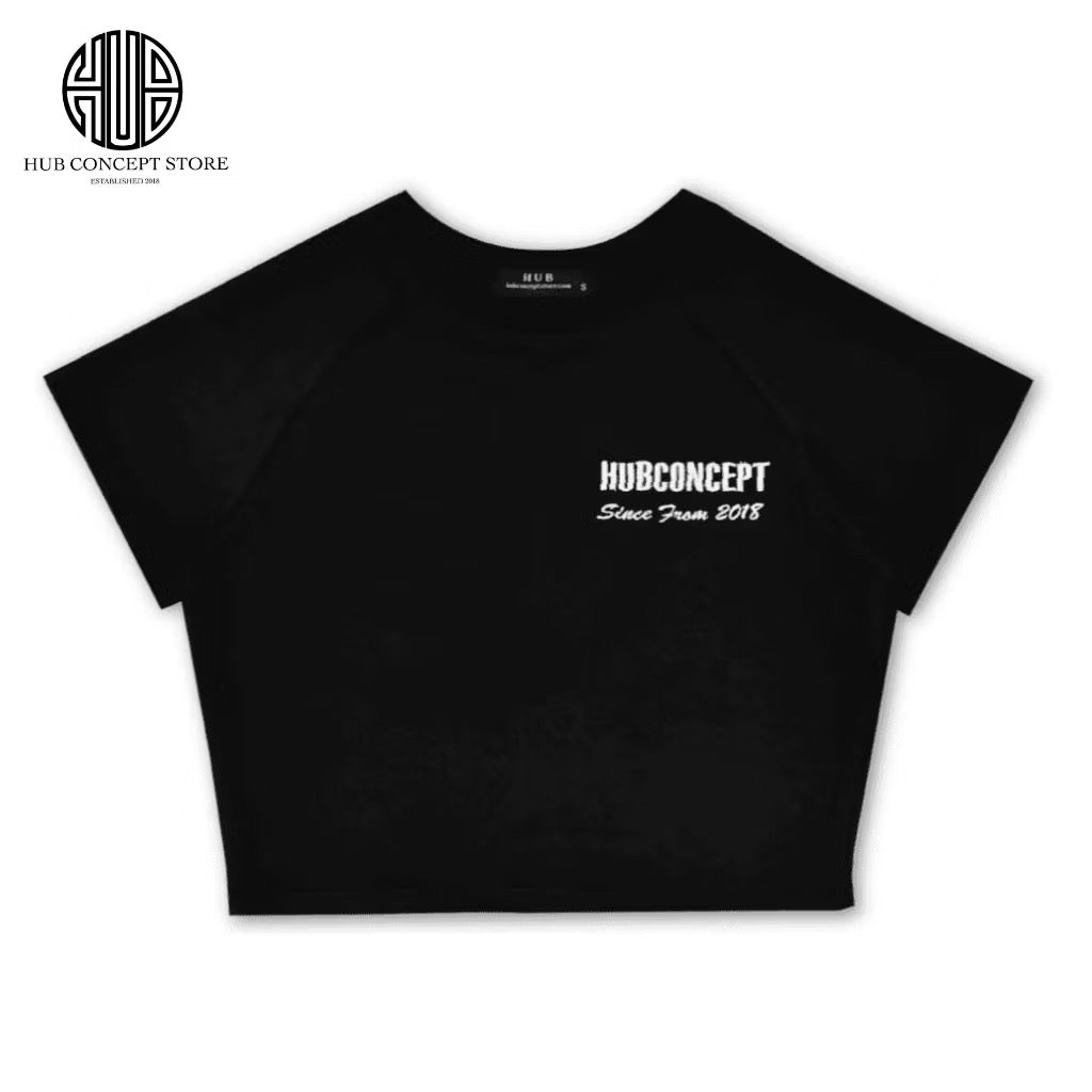 HUB SIMPLE CROP TOP BLACK