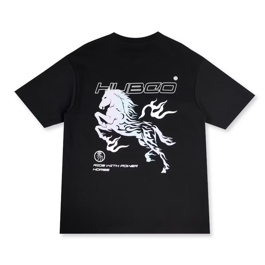 HUBCO FORTUNE STALLION TEE BLACK