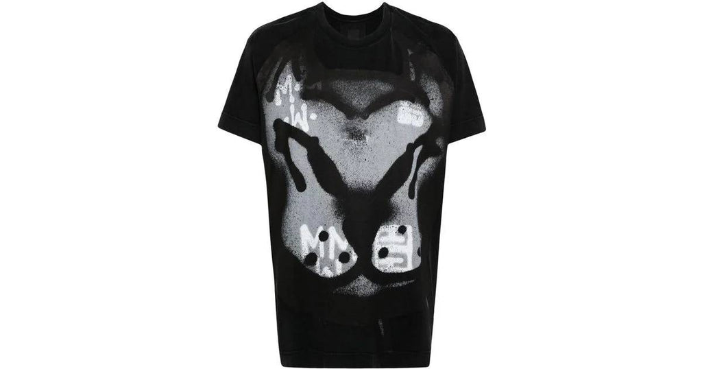 Givenchy x Chito Washed Black Dog Graffiti T-shirt