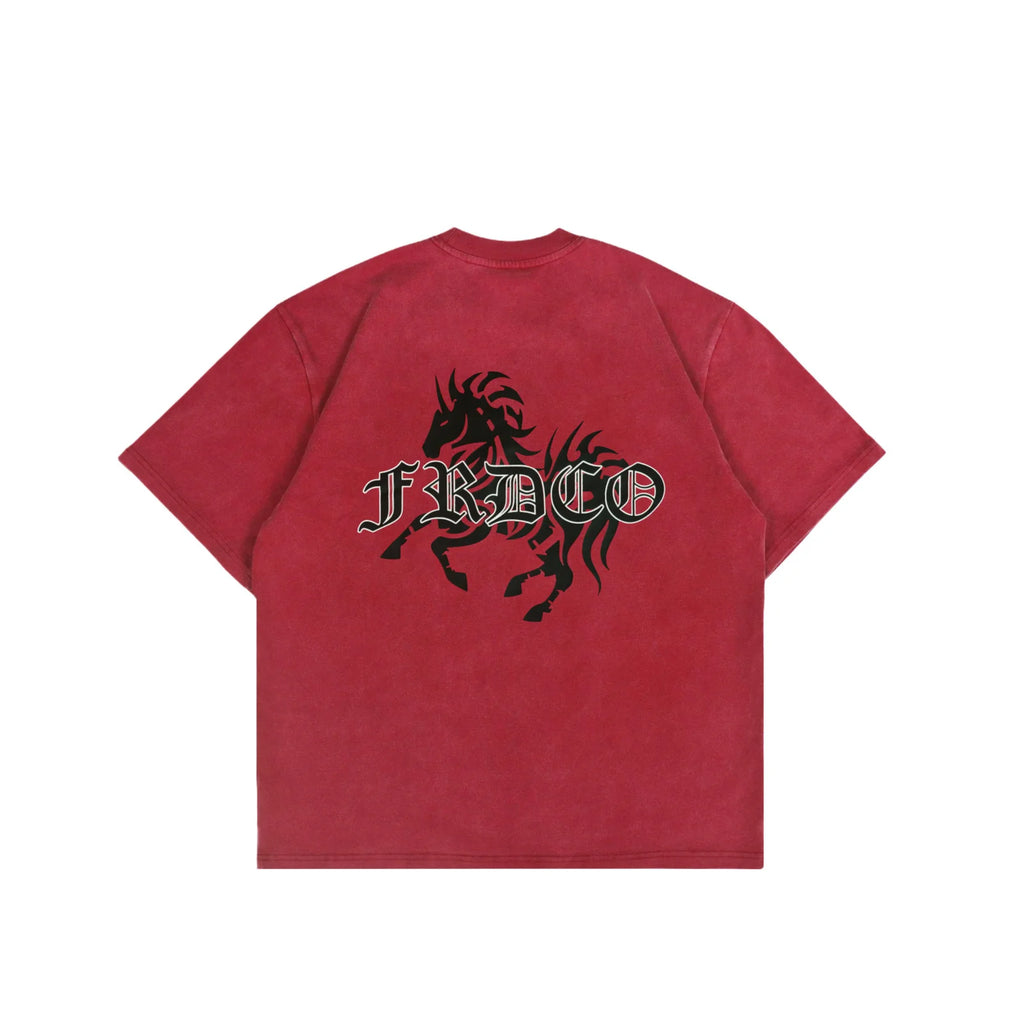 FRDCO EMP WASHED TEE RED