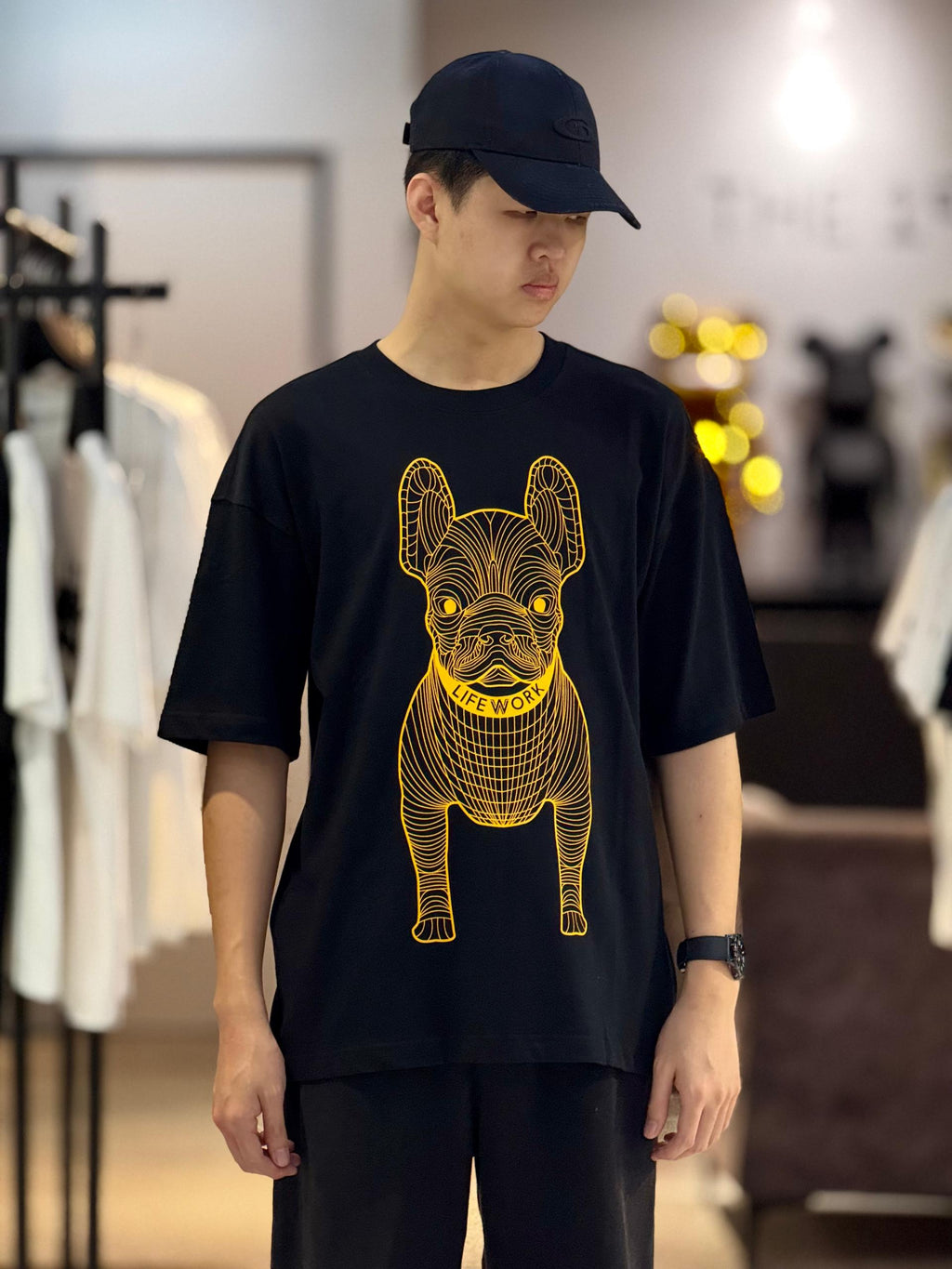 Lifework Big Radog Yellow Black Tee