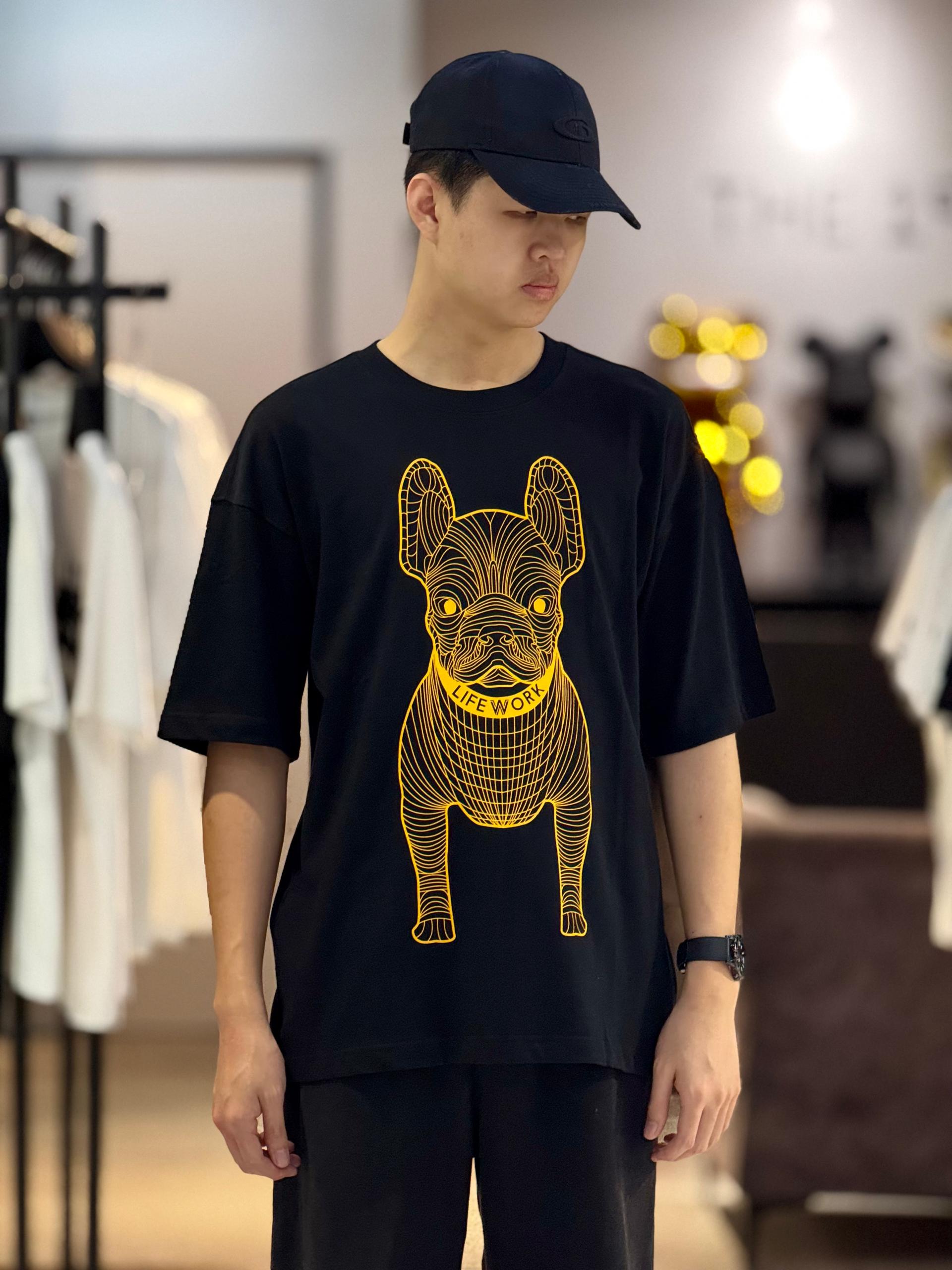 Lifework Big Radog Yellow Black Tee