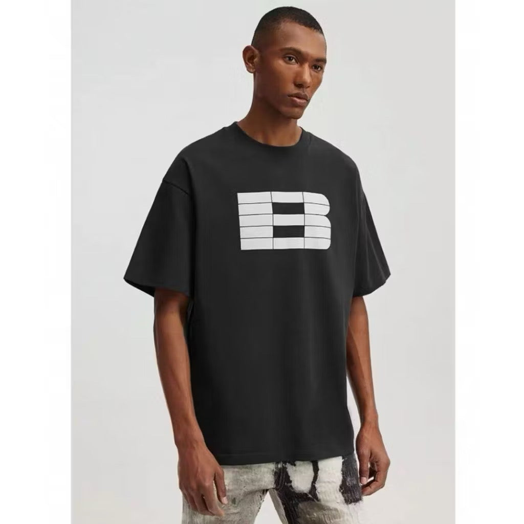 BONELESS B FRONT LOGO BASIC TEE BLACK