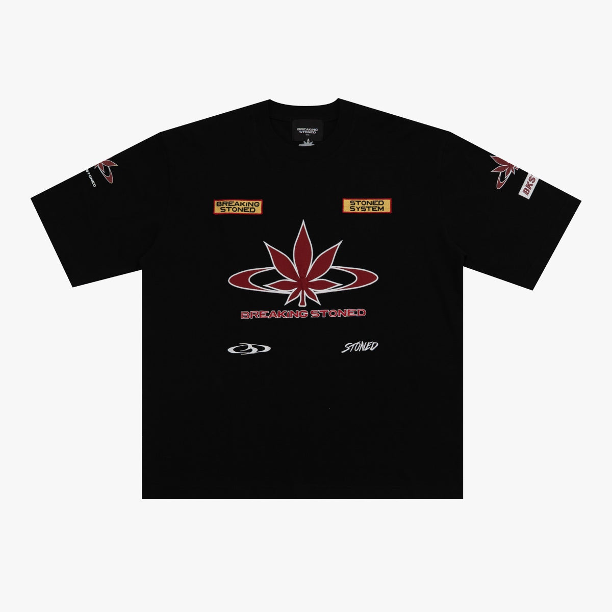 STONED&CO : MOTORSPORT OVERSIZED TEE BLACK