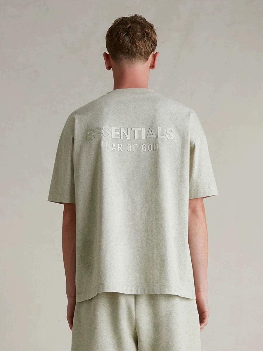 ESSENTIALS SS25 Classic Short Sleeve Tee Heather Stoned