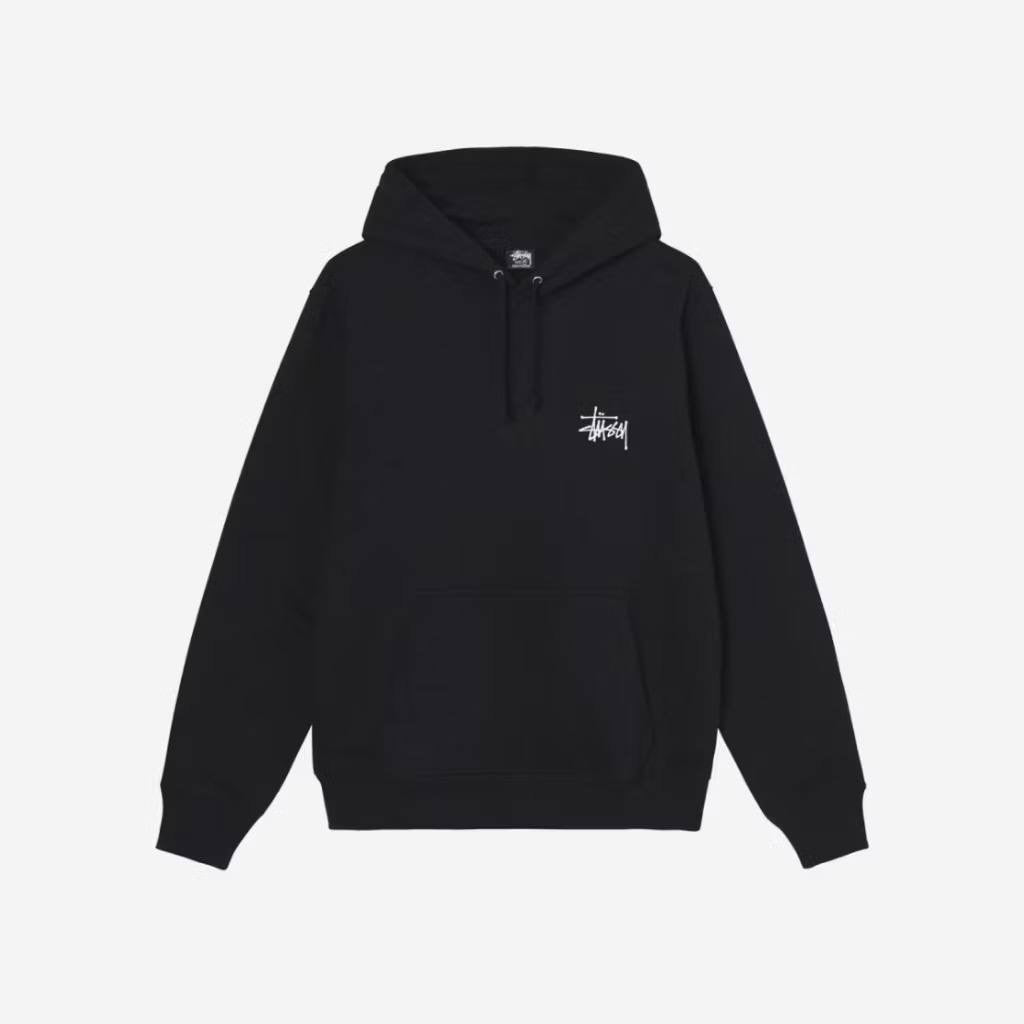 Stüssy Basic Stüssy Hoodie in black