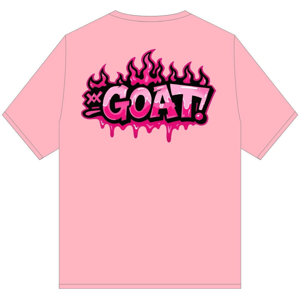 GOAT HOT DRIP TEE SHIRT PINK
