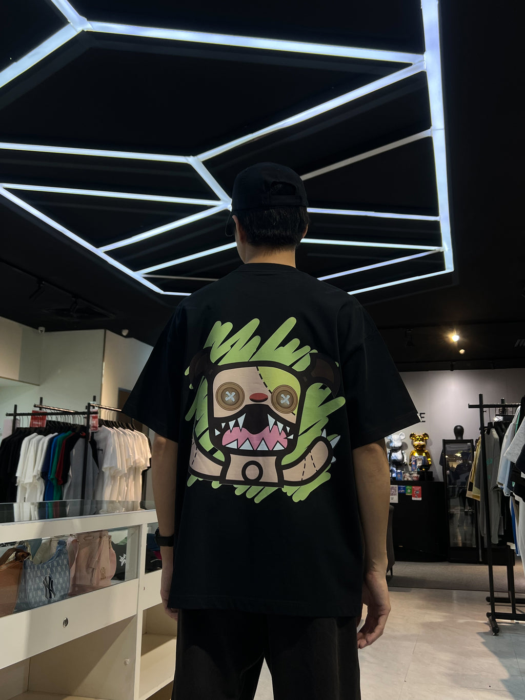 MINDLESS GREEN FOREST LOGO TEE BLACK