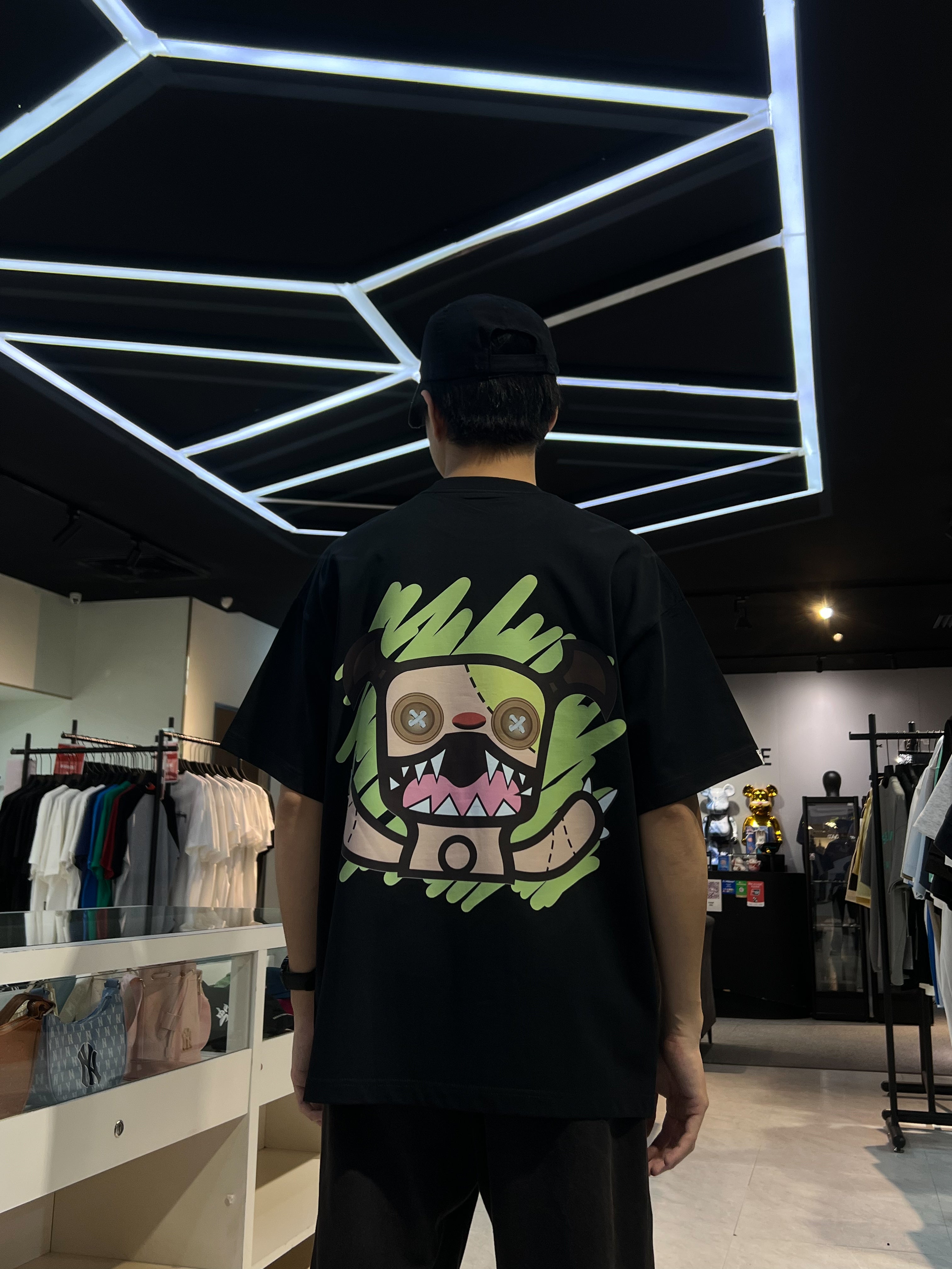 MINDLESS GREEN FOREST LOGO TEE BLACK