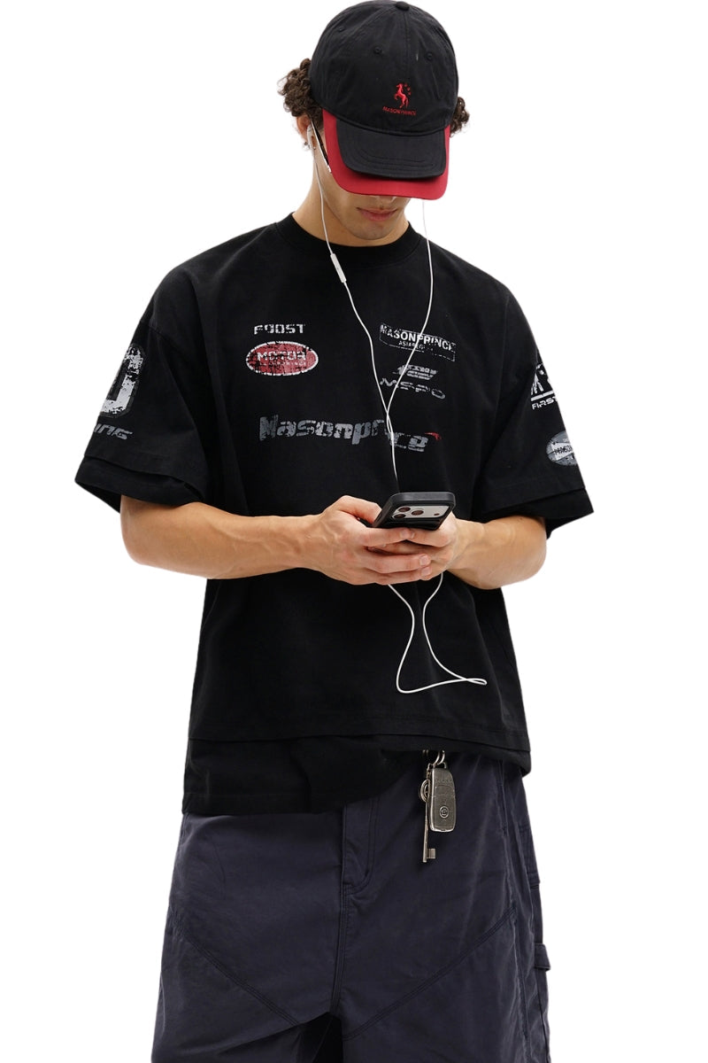 MASONPRINCE MSPO SEASON RACING CLUB TEE BLACK