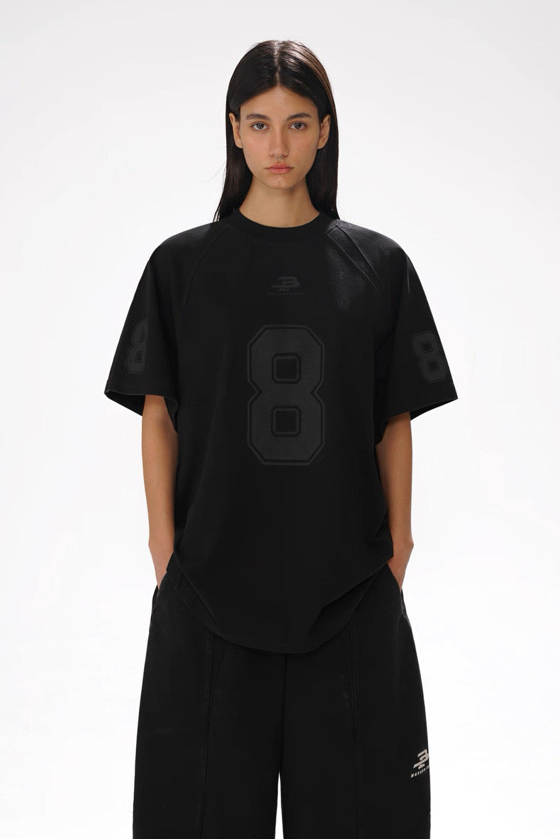 MASONPRINCE 8 BASEBALL BLACK TEE