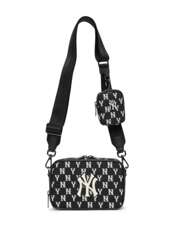 MLB SLING BAG (SMALL SIZE) BLACK | WHITE