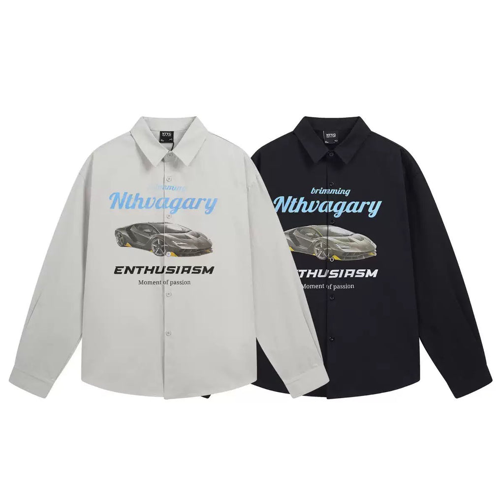 NTVG LONG SLEEVE SPORTCAR TEE BLACK