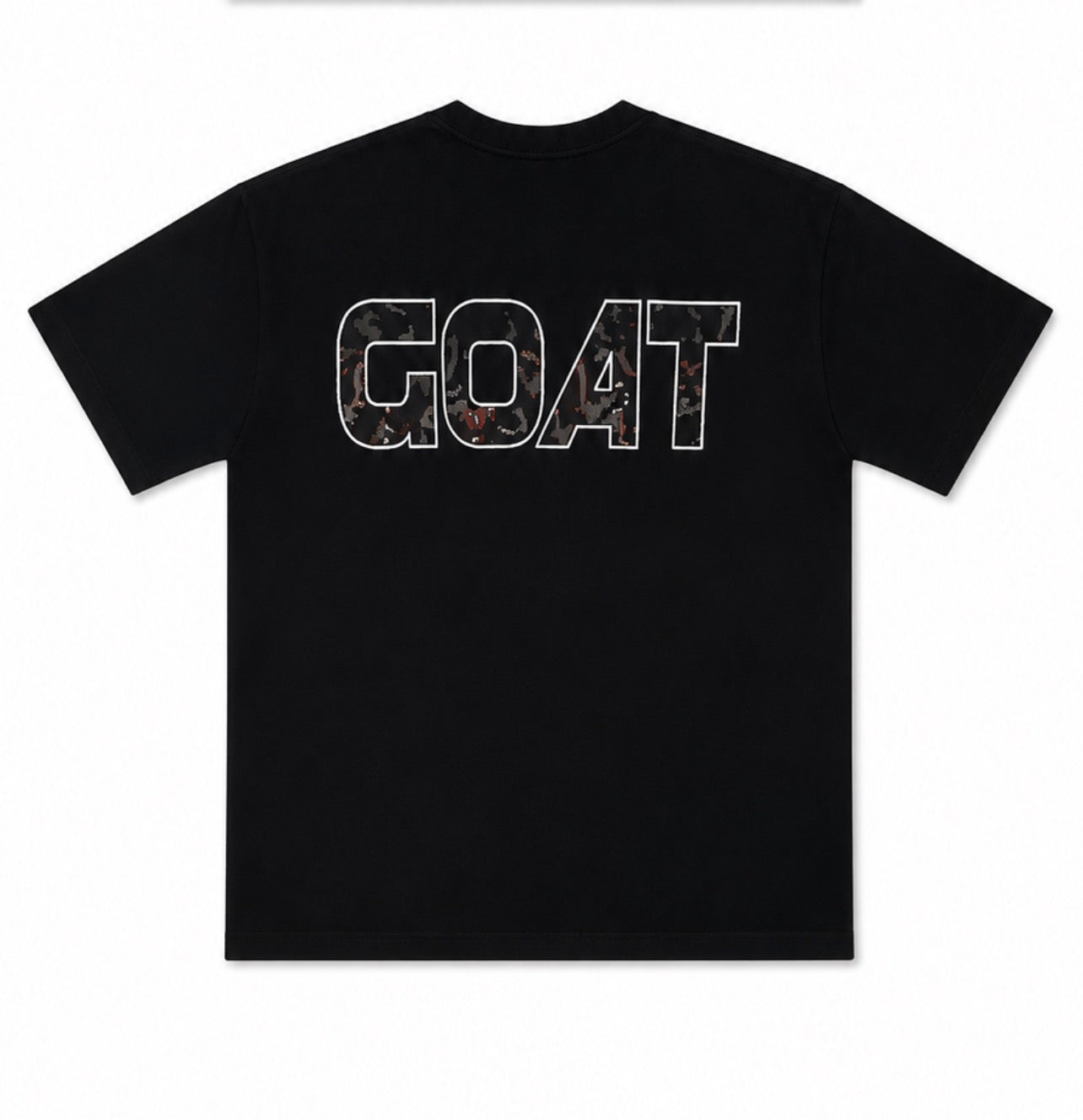 GOAT RED CAMO TEE BLACK