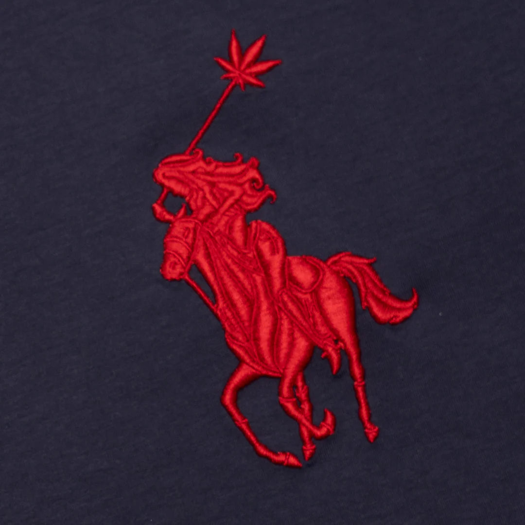 STONED & CO 26: DARK HORSE POLO NAVY TEE