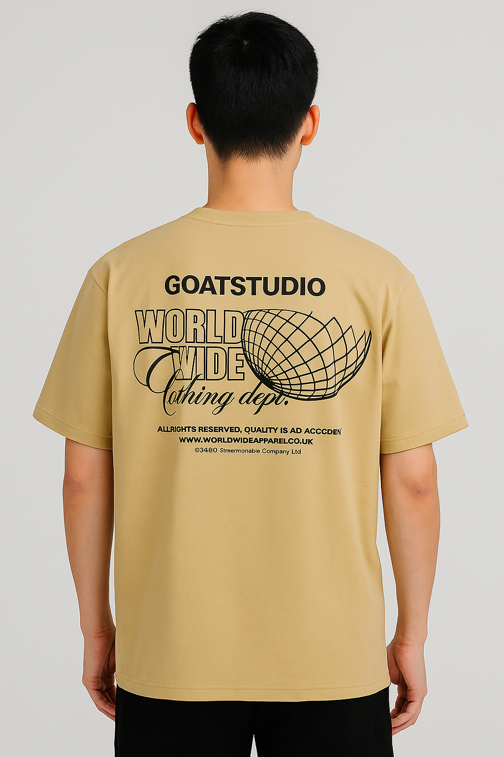GOAT STUDIO WORLDWIDE T SHIRT KHAKI