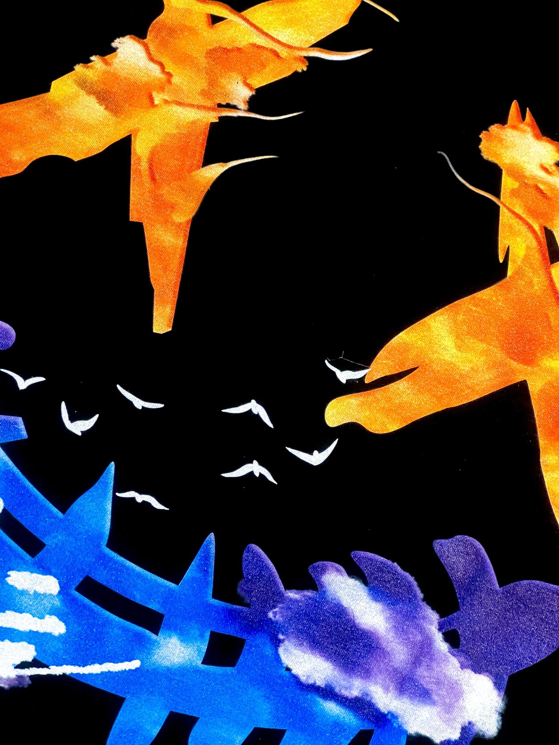 PARODY SMILEY FACE DESIGN 011 BLACK T SHIRT