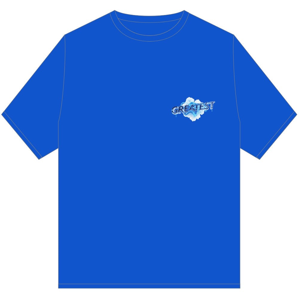 GOAT AQUA DRIP TEE SHIRT BLUE