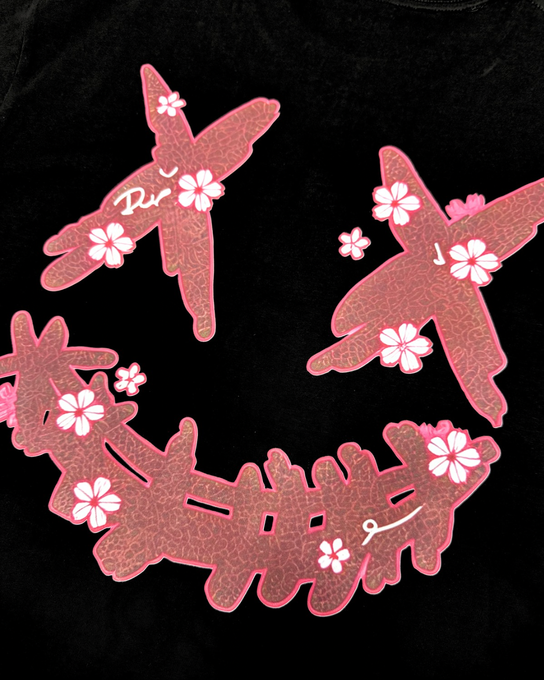 PARODY SMILEY FACE DESIGN 046 BLACK T SHIRT