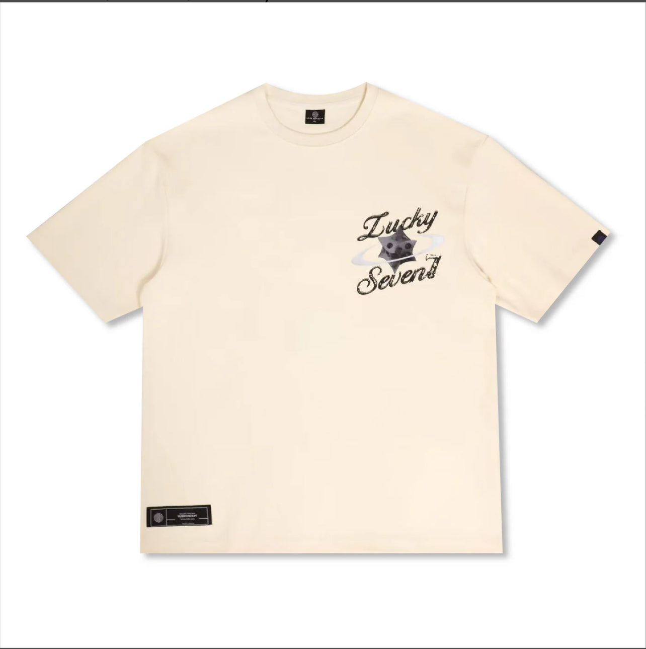 HUBCO LUCKY SEVEN TEE BEIGE