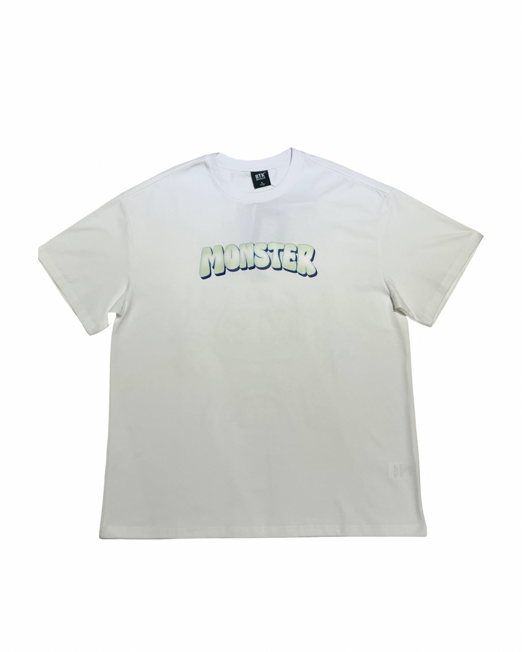 BTK LIGHT GREEN LOGO TEE WHITE