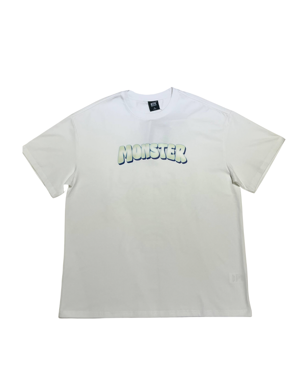 BTK LIGHT GREEN LOGO TEE WHITE