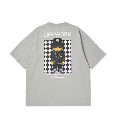 Lifework Checkerboard Grey Tee