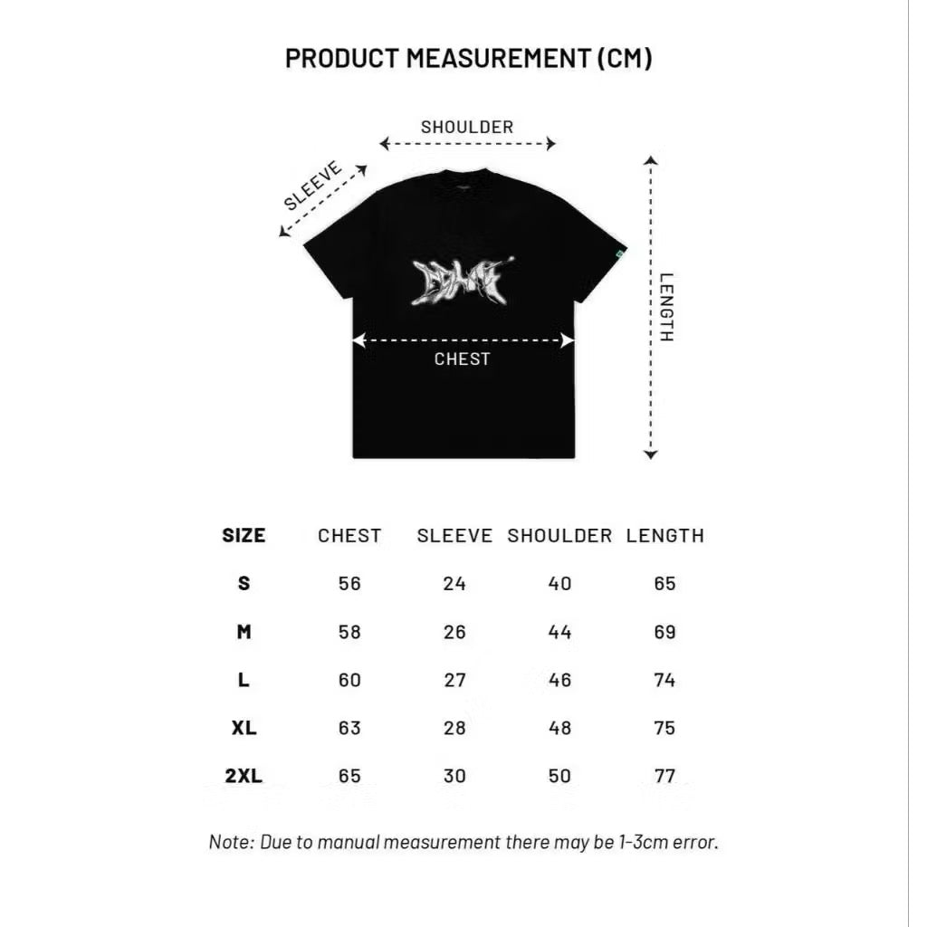 EGLAF RC BLUR LOGO TEE BLACK