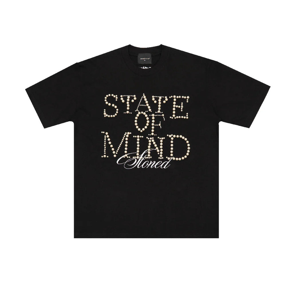 STONED&CO 26 : STATED OF MIND TEE BLACK