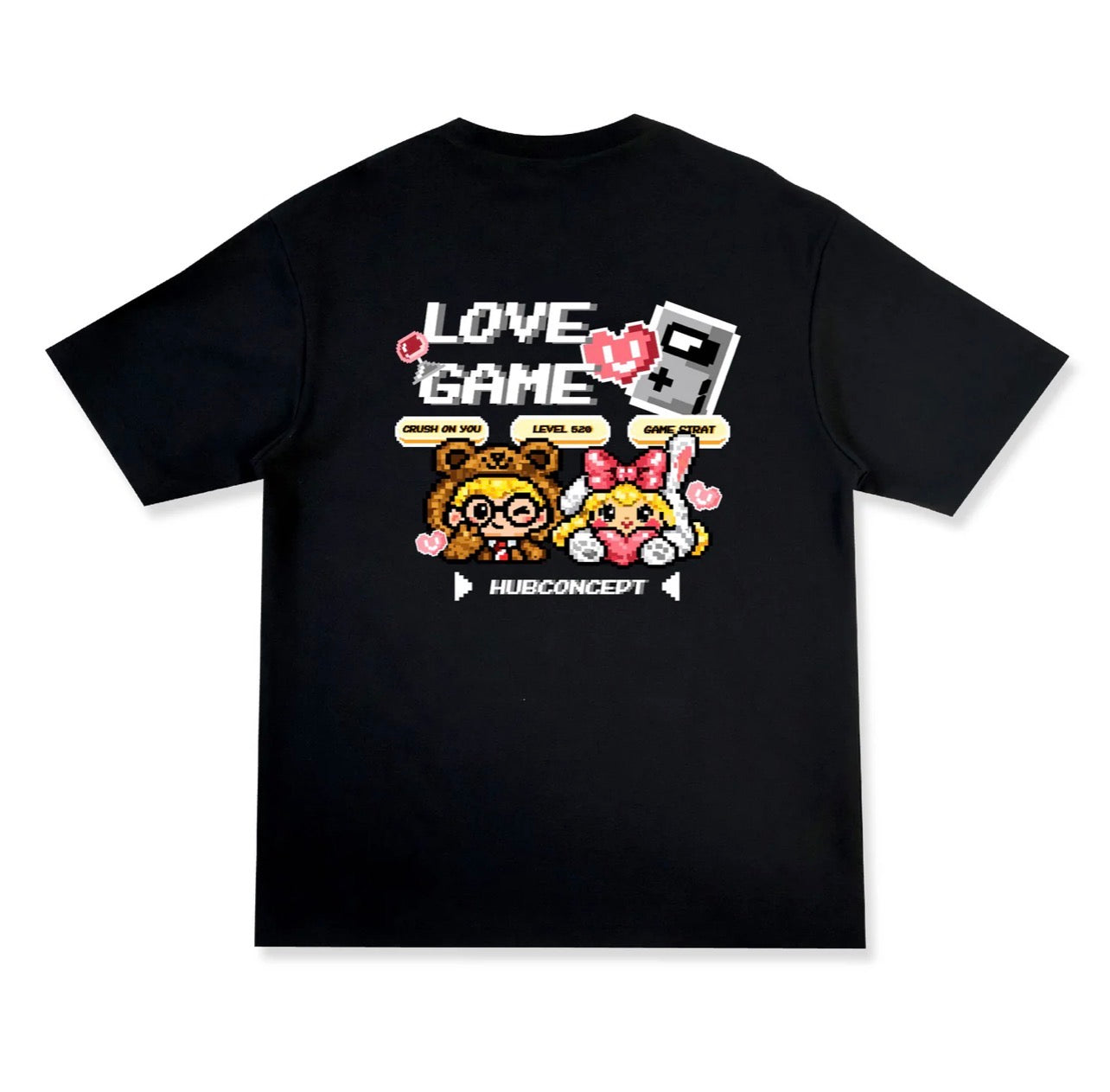 HUBCO PIXEL CRUSH TEE BLACK