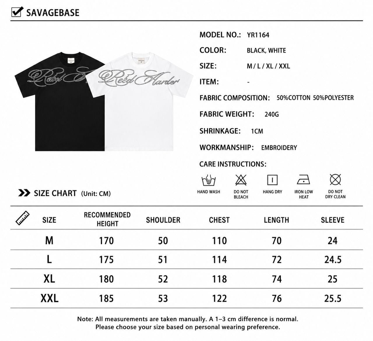 SAVAGE BASE T SHIRT (PRE-ORDER)