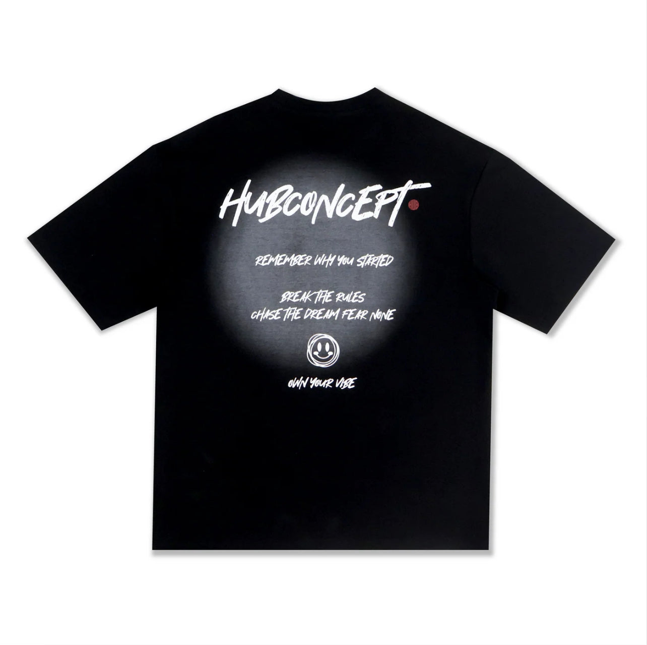 HUBCO REBELLION MANUSCRIPT TEE BLACK