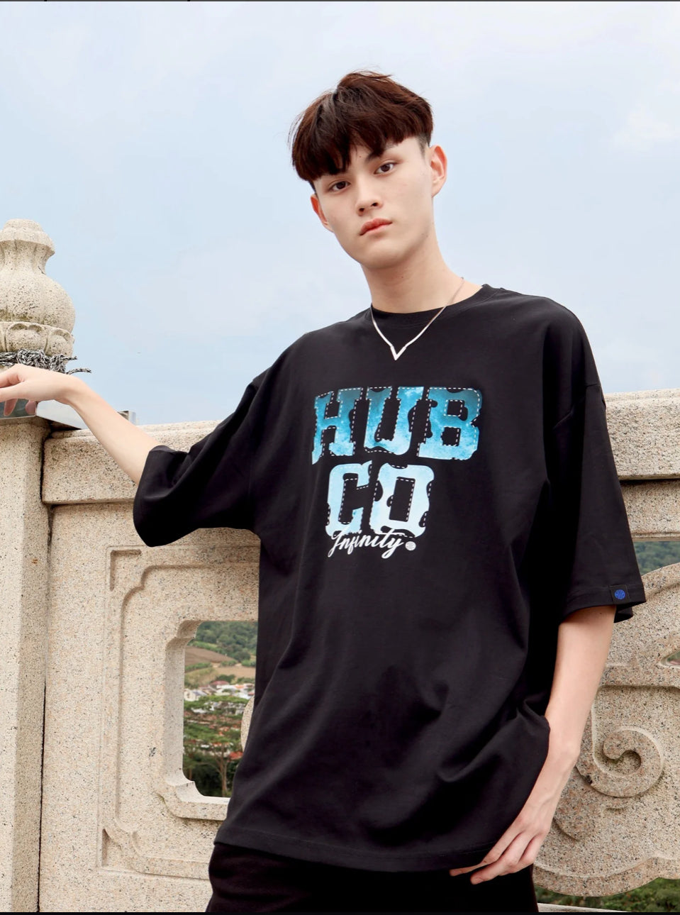 HUBCO GLACIER MELT TEE BLACK