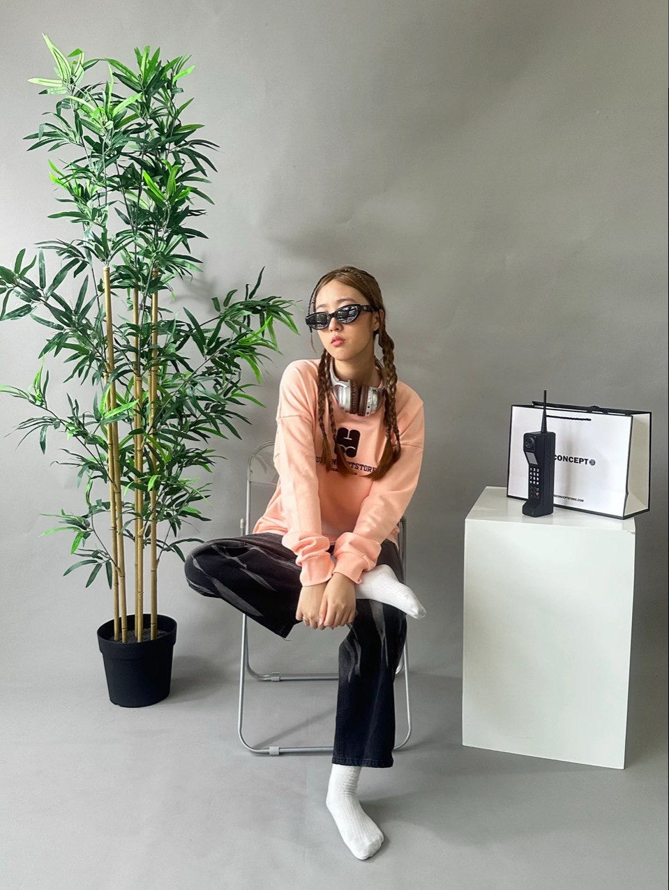 MONO FRAME HUBCO SWEATER PINK