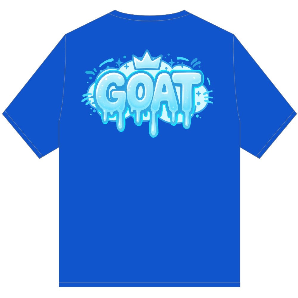 GOAT ICE DRIP TEE SHIRT BLUE