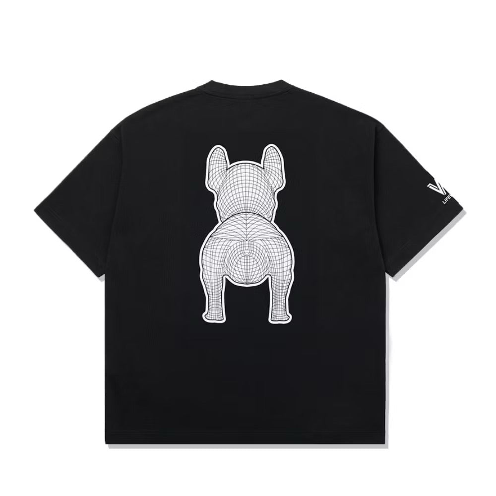 Lifeofwork Big Dogo Logo Black Tee
