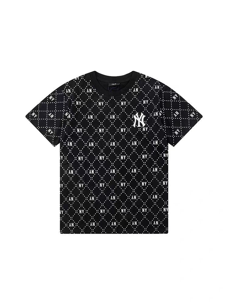 MLB FULL MONOGRAM CLASSIC NY YANKEES TEE BLACK