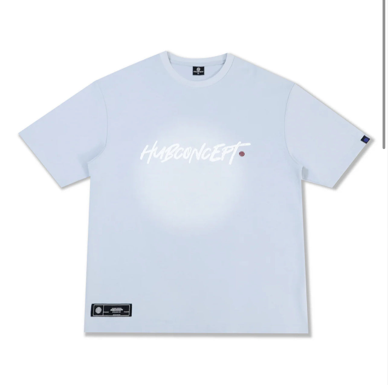 HUBCO REBELLION MANUSCRIPT TEE BLUE