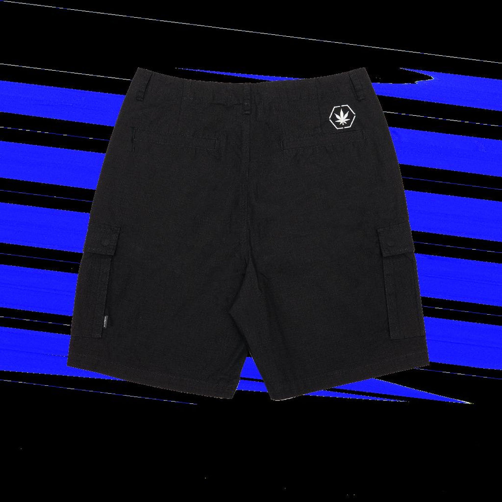 Stoned & Co Blessed25 Cargo Shorts Black