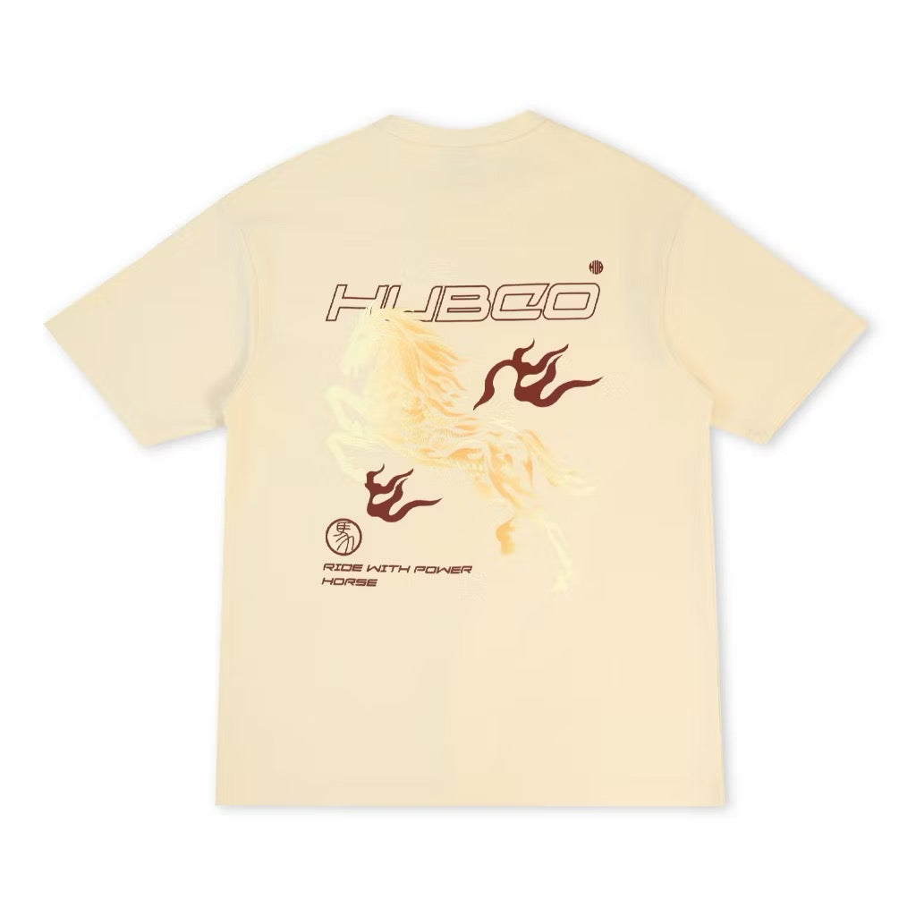 HUBCO FORTUNE STALLION TEE BEIGE