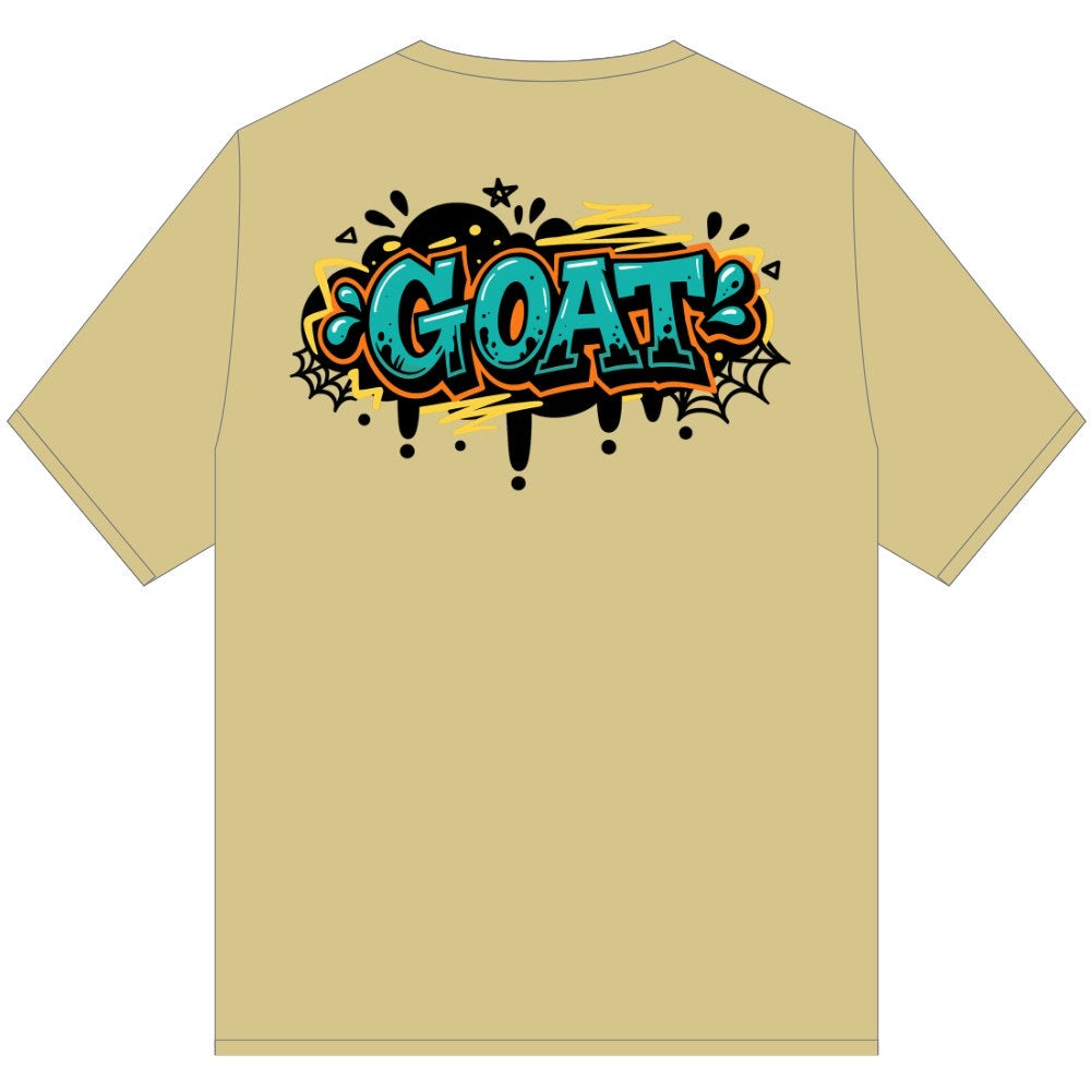 GOAT STREET SPLASH TEE SHIRT KHAKI